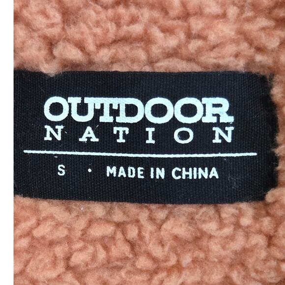 Outdoor Nation Women’s Small Sherpa Hoodie Pullover Pink Camo Fleece NWT - Picture 9 of 10